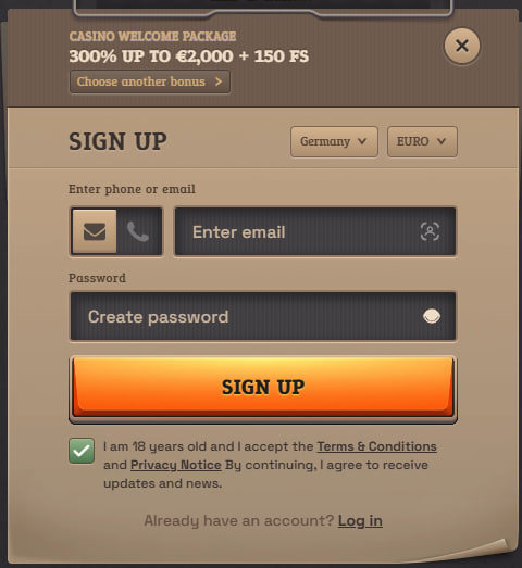 spinboss casino registration